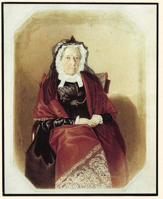 Elizabeth Macarthur in old age. Source: https://blogs.hht.net.au/cook/happy-birthday-elizabeth-macarthur/